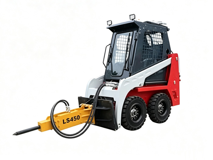 XM80 Skid‑Steer Loader with Hammer